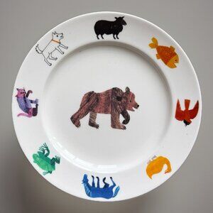 Brown Bear, Brown Bear What Do You See? CHILDS PLATE By LUNT For ERIC CARLE